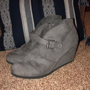 Maurices suede booties